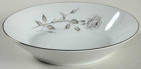 Silver Rose Coupe Soup Bowl