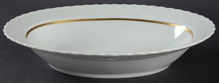 Arcades 10" Oval Vegetable Bowl