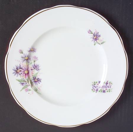 Flower of The Month Salad Plate