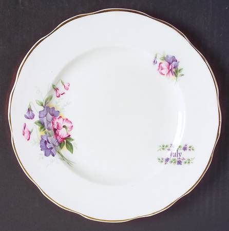 Flower of The Month Salad Plate
