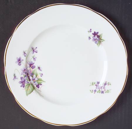 Flower of The Month Salad Plate