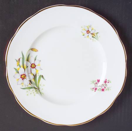 Flower of The Month Salad Plate