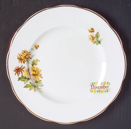 Flower of The Month Salad Plate