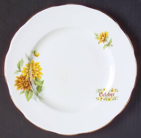 Flower of The Month Salad Plate