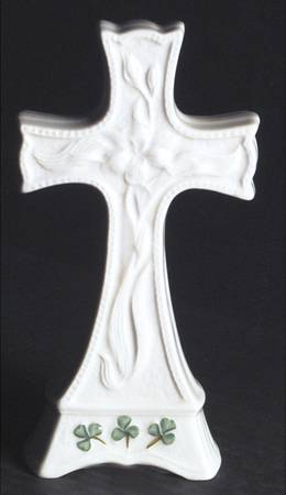 Shamrock 7" Ceramic Cross