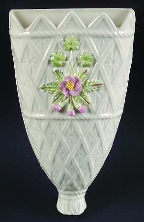 Vases Tassel Wall Pocket Vase with Applied Floral