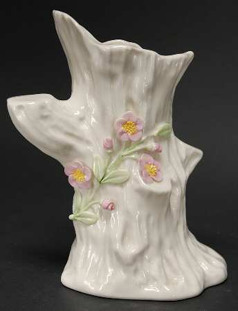 Belleek in Retrospect 6" Tree Trunk Vase