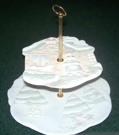 Sugar Town Collection 2-Tier Serving Tray
