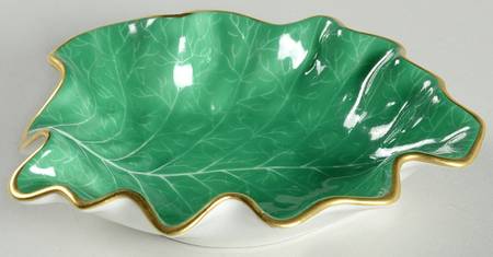 Giftware Leaf Shaped Dish by Herend