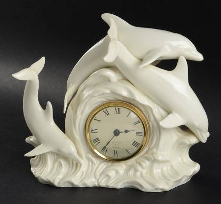 Daning Dolphins Clock by Lenox