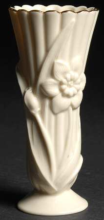 Ivory Daffodil Vase by Lenox