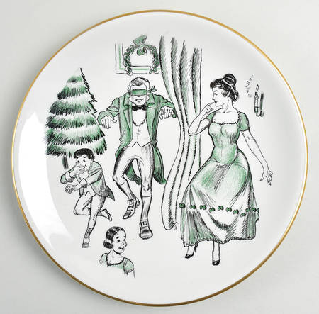 A Christmas Carol Dinner Plate by Shenango