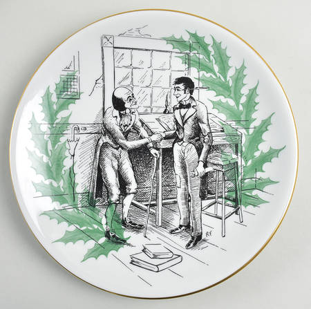 A Christmas Carol Dinner Plate by Shenango