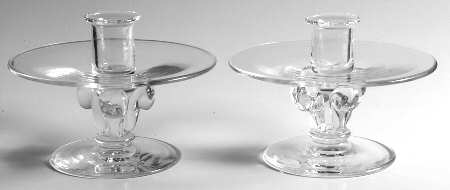 Foliated Base (James Mcnaughton) (Set of 2) 4" Single Light Candlesticks