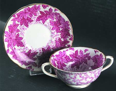4891-B Footed Cream Soup Bowl & Saucer Set