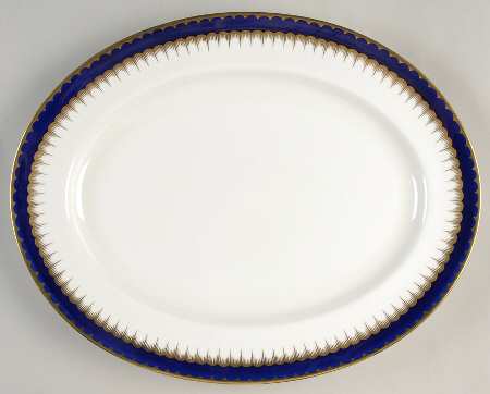 6143 Cobalt Blue 15" Oval Serving Platter