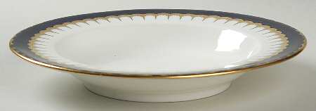 6143 Cobalt Blue Rim Soup Bowl