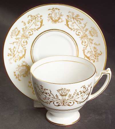 Allegro Footed Cup & Saucer Set