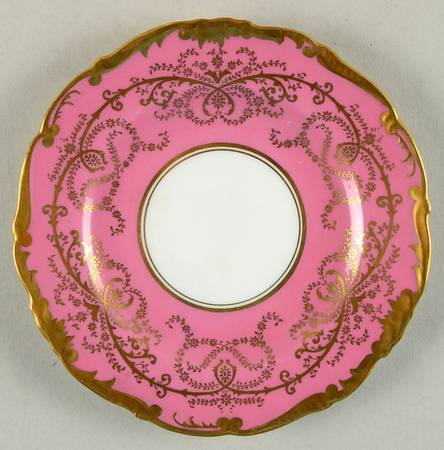 Anniversary Pink Bread & Butter Plate