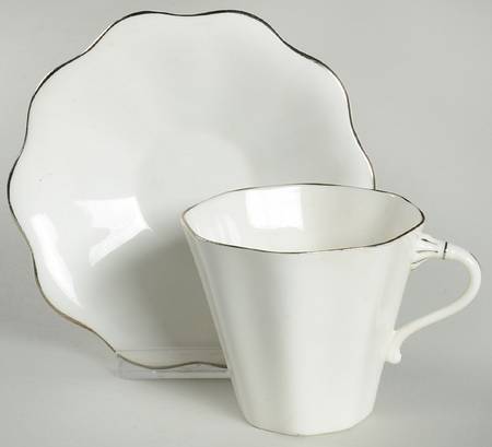 Athena Flat Cup & Saucer Set
