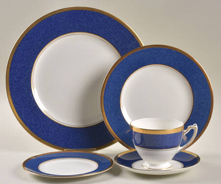 Athlone Blue 5 Piece Place Setting by Coalport