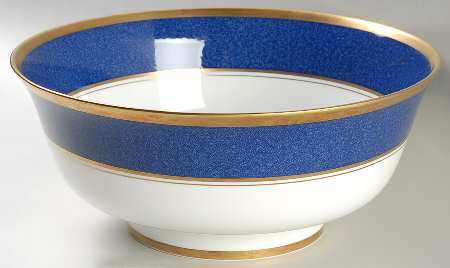 Athlone Blue 10" Large Salad Serving Bowl
