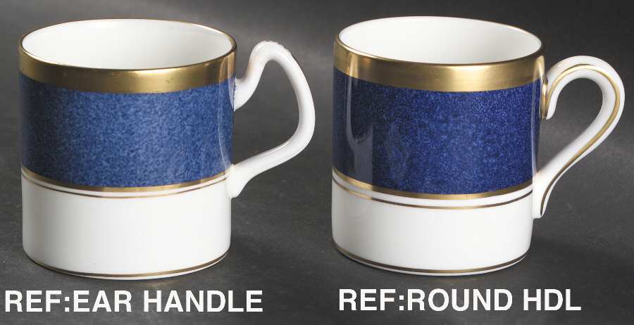 Athlone Blue Flat Demitasse Cup