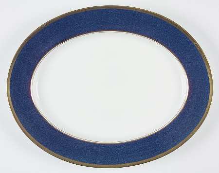 Athlone Blue 14" Oval Serving Platter