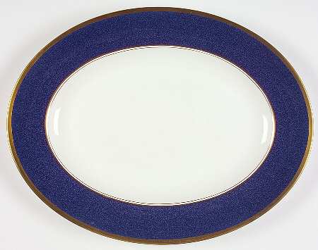 Athlone Blue 13" Oval Serving Platter by Coalport