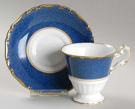 Athlone Blue Footed Cup & Saucer Set