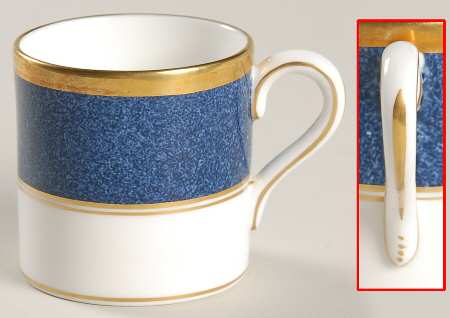 Athlone Blue Flat Demitasse Cup