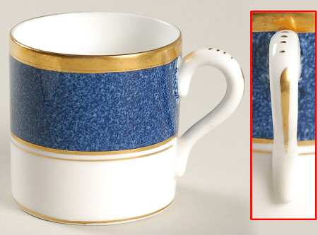 Athlone Blue Flat Demitasse Cup