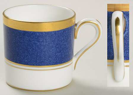 Athlone Blue Flat Demitasse Cup