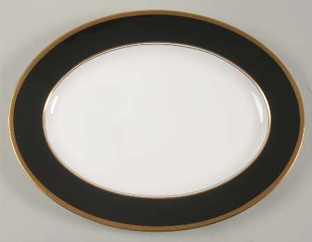 Athlone Brown 15" Oval Serving Platter by Coalport