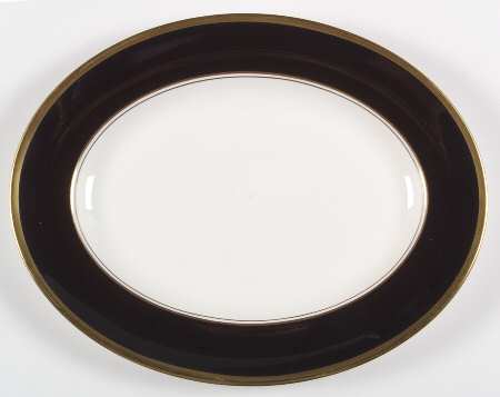 Athlone Brown 14" Oval Serving Platter by Coalport