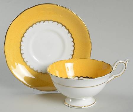 Athens Footed Cup & Saucer Set