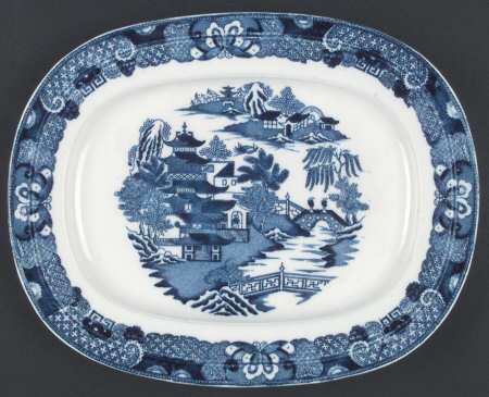Blue Willow (Older, Porcelain) by Coalport