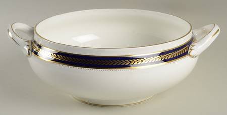 Blue Wheat Round Vegetable No Lid