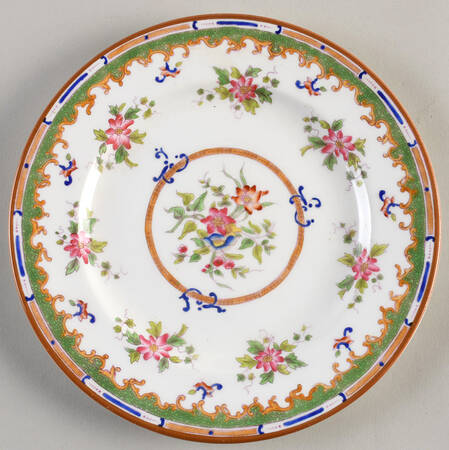 Broadway Green (Smooth) Luncheon Plate by Coalport
