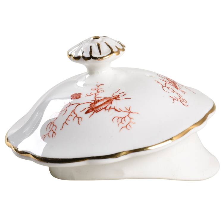 Cairo Rust On White (Not Raised, Gold) Lid for Coffee Pot by Coalport