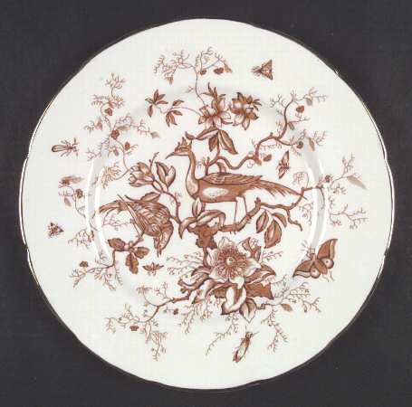 Cairo Rust On White (Not Raised, Gold) by Coalport