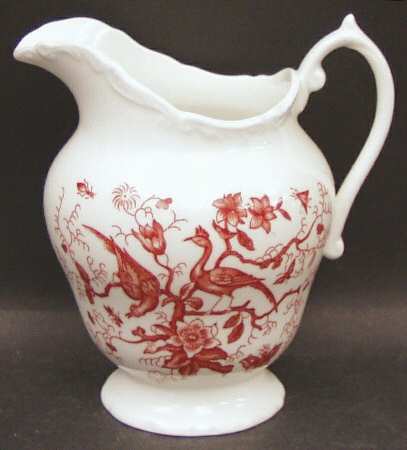 Cairo Rust On White (Raised Edge, No Trim) Creamer
