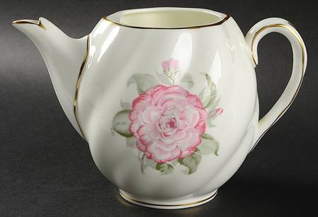 Camellia (Gold Trim) Teapot No Lid