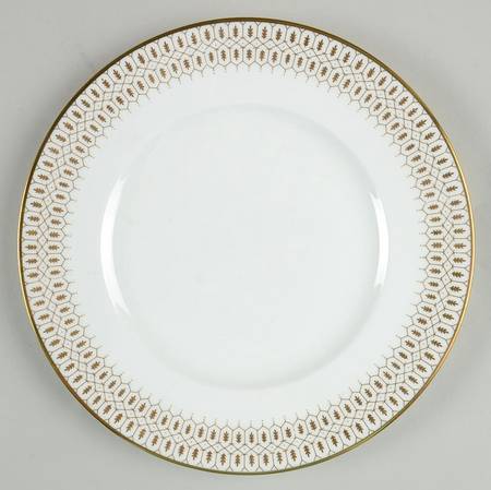 Chateau Gold and White Salad Plate