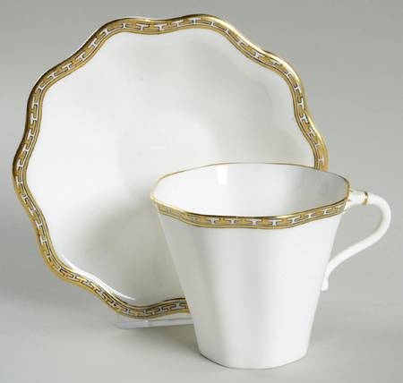 Corinth Flat Cup & Saucer Set