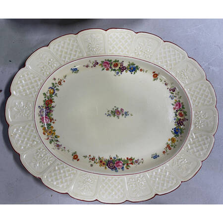 E158 15" Oval Serving Platter