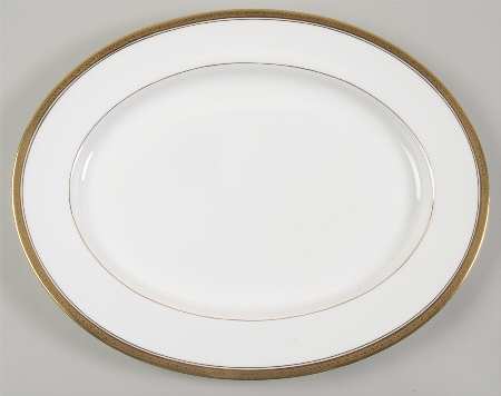 Elite Gold 14" Oval Serving Platter