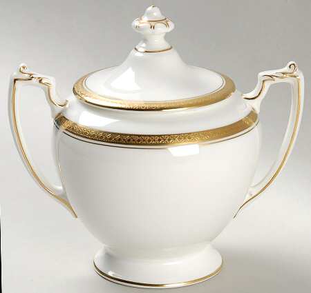Elite Gold Sugar Bowl & Lid