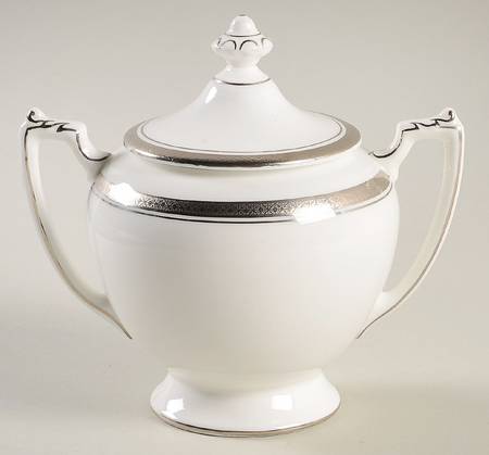 Elite Platinum Sugar Bowl & Lid