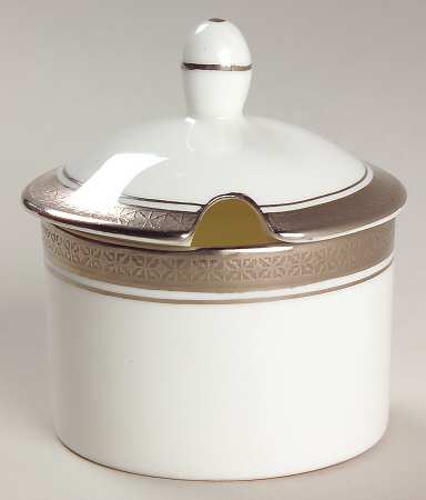 Elite Platinum Mustard Jar & Lid